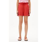 ARMEDANGELS VAANNA LINO - Frauen Relaxed Fit Shorts - rot L coral blush