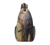 VACSAX Cross-Brusttasche für Damen und Herren, Umhängetasche, kleine Umhängetasche, bunter Regenschirm, Rucksack für Reisen, Wandern, Sport, elefant, Einheitsgröße, Tagesrucksäcke