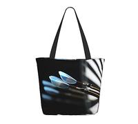VACSAX Tote Bag für Frauen Darts Pfeile Print Schultertaschen Casual Handtaschen, Schwarz , Einheitsgröße