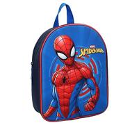 Vadobag 3D Rucksack MARVEL AVENGERS Spider-Man 3D Funhouse Kinderrucksack | Schule | Kindergarten - 29x22x9 cm - Navy Blau
