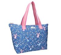 Vadobag Disney Lilo und Stitch und Angel Famous Floral - große Einkaufstasche - Maße 48 x 32 x 14 cm - Farbe Blau, blau