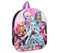 Vadobag Monster High 3D Rucksack - The Boo Crew - Rucksack für Kinder | Schule | Kindergarten - Mehrfarbig - Maße 32 x 26 x 11 cm
