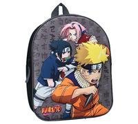 Vadobag Rucksack 3D Naruto SasUKE SAKURA Ninja In Training - Rucksack für Kinder | Schule | Kindergarten - Mehrfarbig - Maße 32 x 26 x 11 cm, mehrfarbig, Einheitsgröße
