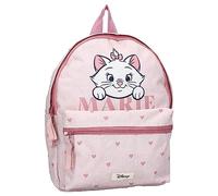 Vadobag Marie, Rucksack mit Katze, Aristostatti, This Is Me Herzen, Rucksack für Mädchen, Schule, Kindergarten, Farbe Rosa, Größe 31 x 23 x 8 cm, Rosa, Einheitsgröße