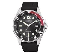 Vagary Aqua 39 men's time only watch black silicone VD5-112-60