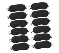 Vaguelly 50stücke Verdunkelungsmaske Aus Seide Verstellbare Schlafaugenmaske Tragbare Augenbinde Für Reisen Einweg-augenmaske -schattenabdeckung Für Flugzeug Und Zug Schwarz