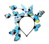 Vaguelly Halloween Haarreif Schmetterling 3D Haarband für Damen Hochzeitskopfschmuck Festival Haarschmuck