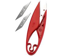Vaguelly Leichte in Rot Schneiderschere aus Edelstahl und Kunststoff zum Zuschneiden von Stoff Nähzubehör mit Scharfer Klinge für Präzises Nähen und Basteln
