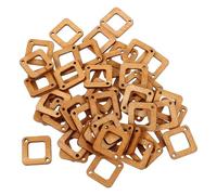Vaguelly Unfertige Holz Ohrringanhänger, 50 Stück, Minimalistischer Charme | Holzanhänger mit Glatter Oberfläche, für Selbstgemacht und Schmuckideen, Passend für Jump Rings und Wood Burning Pen