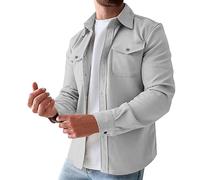 VaiKanhai Herren Jeanshemd Herren Langarm Slim Fit Weiß Hemden Herren Baumwolle Hemd Herren Langarm Schwarz BüGelfrei Hemden Herren Langarm Schwarz Leinenhemd Herren Langarm Gestreift L XL XXL