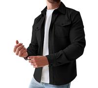 VaiKanhai Herren Jeanshemd Herren Langarm Slim Fit Weiß Hemden Herren Baumwolle Hemd Herren Langarm Schwarz BüGelfrei Hemden Herren Langarm Schwarz Leinenhemd Herren Langarm Gestreift L XL XXL