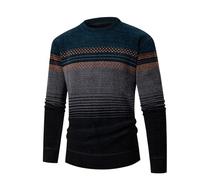 VaiKanhai Herren Pullover 3XL Winter Strickpullover Rundhals Pullover Farbverlauf Herren Strickshirt Sport Freizeitshirt Winter Warm Feinstrick Pullover für Herren Jumper Regular Fit