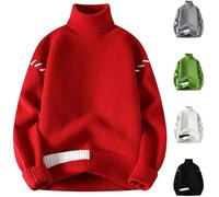 VaiKanhai Herren Rollkragen Pullover Rollkragenshirt Rollkragen Pulli Rollkragenpullover Herren Leinen Feinstrick Winterpullover Business Thermopullover Lange Ärmel Mode Herren Sport Freizeit