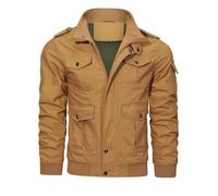 VaiKanhai Militärjacken Herren Winter Baumwolle Übergangsjacke M65 Bundeswehr Trainingsjacke Outdoor Holzfällerjacke Gepolstert Wärme Wintermantel Feldjacke S-3XL