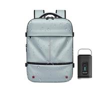 Vakuum-Kompressionsrucksack - wasserdicht 48 Liter erweiterbar Gepäck - Kompressor-Taschen zum platzsparenden Campen, Abenteuer, Reisen, Pendeln, Notfall, blau, riferimento alla descrizione