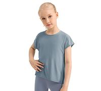 Valcatch Mädchen-Sport-T-Shirt, Kinder Kurzarm-T-Shirts, Quik Dry, Active Performance Shirts für Schule, Tanz, Tennis, Training