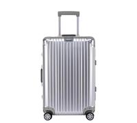 VALCLA Reisekoffer Koffer aus Aluminium-Magnesium-Legierung, Universalrad, Aluminiumrahmen, Trolley, Passwortbox, Koffer, tragbarer Koffer Weichschalenkoffer (Color : D, Size : 28in)
