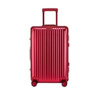 VALCLA Reisekoffer Koffer aus Aluminium-Magnesium-Legierung, Universalrad, Aluminiumrahmen, Trolley, Passwortbox, Koffer, tragbarer Koffer Weichschalenkoffer (Color : A, Size : 28in)