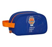 Valencia, Blau/orange, 290x140x150 mm, Kosmetiktasche mit mittlerem Griff
