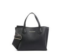 Shopper VALENTINO BAGS "SHOPPING FALL RE", Damen, Gr. B/H/T: 24cm x 19,5cm x 10cm, schwarz, Lederimitat, Taschen Shopper, Damen Umhängetasche, Tragetasche, Schultertasche mit Logoschriftzug (77904907-