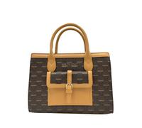 Valentino Bags Liuto, Handtasche, Umhängetasche, Braun-Logoprint