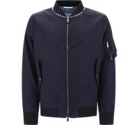 Valentino Garavani - Giubbotto bomber con cerniera Rockstud - Größe 48 - blue