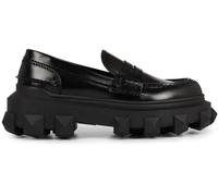 Valentino Garavani Low-Top Sneaker - Trackstud Loafers - Gr. UK_9 - in Schwarz - für Damen