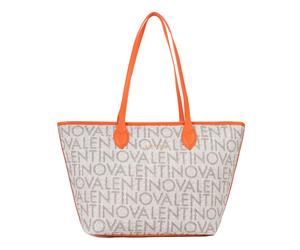 VALENTINO Logo Shopping Bag Beige / Arancio