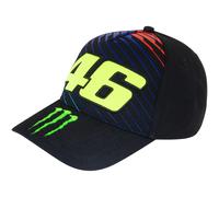 Valentino Rossi Cap Dual Monster von VR46 mit 46-Logo in schwarz