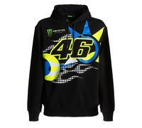 Valentino Rossi Monster Energy Hoodie "Sonne und Mond" - schwarz L