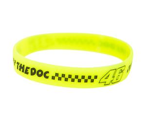 Valentino Rossi Silikon Armband von VR46 mit The Doc in gelb
