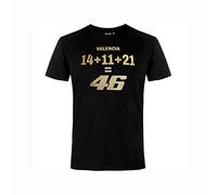 Valentino Rossi Unisex Valencia Limited Offizielles Motogp T-Shirt, Schwarz, XS EU