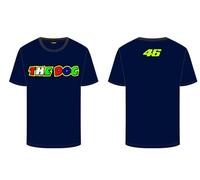Valentino Rossi Unisex Vr46 Fan T-Shirt, blau, S