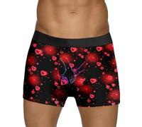 Valentinstag Boxershort Herren Lustige Unterhosen Retroshorts Unterhose Motive Unterwäsche hohe Elastizität Valentinstag Sexy Höschen Für Liebhaber, Mann, Junge
