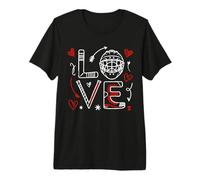 Valentinstag Love Ice Hokey Artikel für Hockey-Liebhaber Spieler Premium T-Shirt