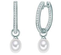 Valero Pearls, Creolen in silber, Schmuck für Damen Gr. OneSize