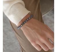 Valero Pearls Damen-Schmuckset Armband + Ohrstecker 925 Sterling Silber Hochwertige Süßwasser-Zuchtperle pfauenblau - Perlenarmband Perlenohrstecker