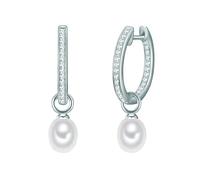 Valero Pearls, Creolen in silber, Schmuck für Damen Gr. OneSize
