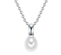 Kette mit Anhänger Sterling Silber Süßwasser-Zuchtperlen weiß
