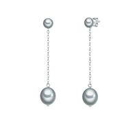 Valero Pearls Perlen-Ohrstecker Damen silber, ONE SIZE