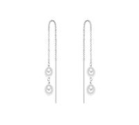 Ohrhänger Sterling Silber Süßwasser-Zuchtperlen weiß