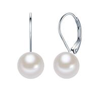 Valero Pearls Ohrhänger Sterling Silber Süßwasser-Zuchtperle, silber silber