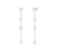 Valero Pearls - Perlen-Ohrhänger Sterling Silber Süßwasser-Zuchtperle in Silber Ohrringe Damen