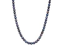 Valero Pearls Perlen-Kette Sterling Silber Süßwasser-Zuchtperlen, blau blau