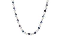 Valero Pearls Perlen-Kette aus Sterling Silber in silber mit Süßwasser-Zuchtperle 70 cm + 5 Damen