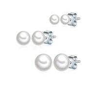 Valero Pearls Damen Perlenohrstecker mit Hochwertigen Süßwasser-Zuchtperlen