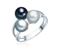 Valero Pearls Ring 925/- Sterling Silber, silber silber