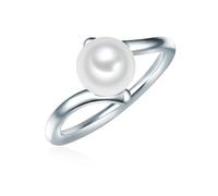 Ring Sterling Silber Süßwasser-Zuchtperlen weiß 52