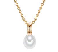 Valero Pearls Halskette - Sterling Silber Halskette Süßwasser-Zuchtperle - Gr. unisize - in Gold - für Damen