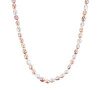 Valero Pearls Halskette - Sterling Silber Perlen-Kette Süßwasser-Zuchtperle - Gr. unisize - in Mehrfarbig - für Damen